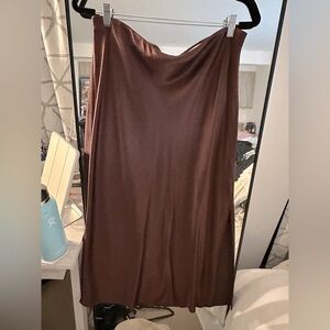 Madewell Satin Maxi Slip Skirt | SZ 14